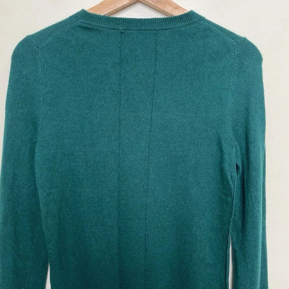 Banana Republic Womens XS Crew Neck Green Filpucci Cashmere Sweater - Picture 10 of 12
